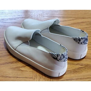 Cole Haan GrandPro Spectator Slip On Shoes Ivory Leather Casual Sneakers